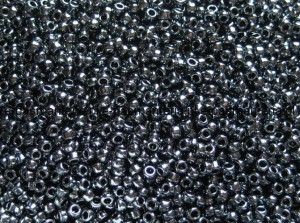 koraliki szklane TOHO TR-08 kol. 81 metalizowany grafit 3mm 10g