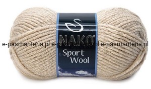 włóczka SPORT WOOL kolor: 23116/beż  