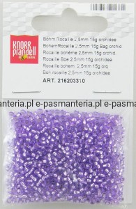 koraliki szklane 2,5mm kol jasny fiolet 20g 216203310