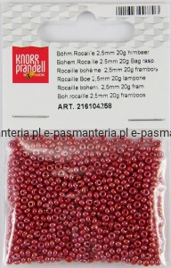 koraliki szklane 2,5mm kol różowy 20g 216104258