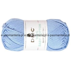 WŁÓCZKA DMC BABY COTTON 100% kol. 751 / niebieski