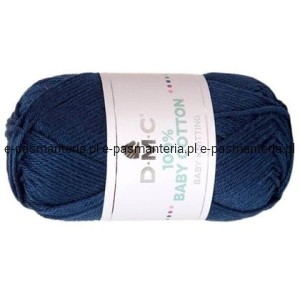 WŁÓCZKA DMC BABY COTTON 100% kol. 758 / granatowy
