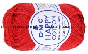 włóczka HAPPY COTTON DMC 789  / czerwony