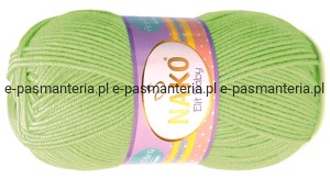 WŁÓCZKA ANTI-PILLING NAKO ELIT BABY 100 kol. 5956 zielony jasny