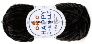 WŁÓCZKA HAPPY CHENILLE DMC kol. 22 czarny