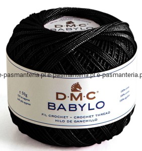 DMC BABYLO 5 kol. 310 czarny  50gr /133 m.