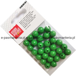 korale drewniane fi 12mm 30szt jasne zielone KNORR 21-6011252