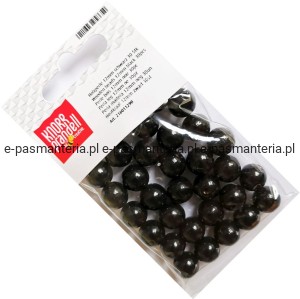 korale drewniane fi 12mm 30szt czarne KNORR 21-6011290