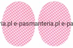 łaty w kratę termoprzylepne 2 szt. kol. 62 (różowe)  