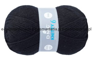 włóczka DMC KNITTY 6 kol. 965 / czarny