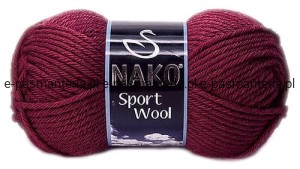 włóczka SPORT WOOL kolor: 6592 / jasne bordo