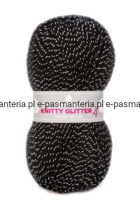 Włóczka DMC Knitty 4 Glitter kol. 232 Czerń 