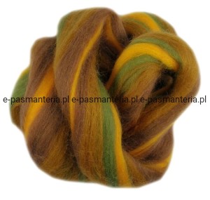 wełna owcza do filcowania,kolor 1168 - melanż południowo-amerykańska