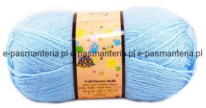 włóczka  NAKO SUPER  BEBE 50g kolor: 214 /  błękitny 
