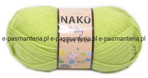 włóczka  NAKO SUPER  BEBE 50g kolor: 5819 / limetka
