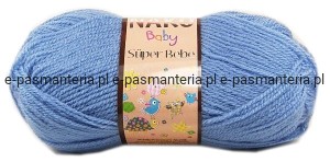 włóczka  NAKO SUPER  BEBE 50g kolor: 2488 / ciemny niebieski