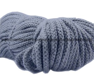 sznurek bawełniany z rdzeniem  fi 5mm 100mb kol. ciemny popielaty