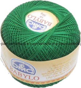 DMC babylo 10 kol. 699 butelkowa zieleń 50 gr. / 267 m.    
