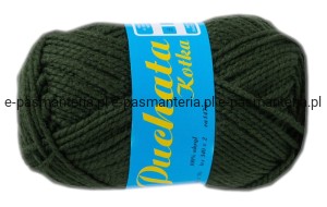 włóczka Arelan Puchata Kotka 100 gr. kol. 18-2218 ciemny zielony OSTATNIA 1 SZTUKA!