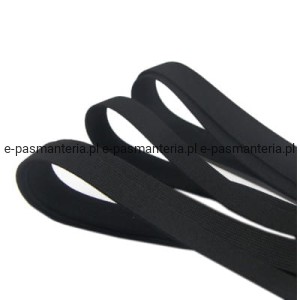 Guma tkana płaska 50mm kol. czarny