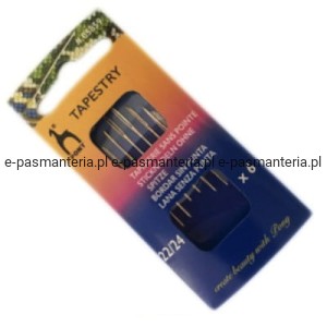 igły ręczne do haftu bez czubka PONY 05859 .