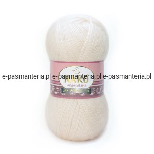 Włóczka NAKO ANGORA LUKS 100g kolor: 11499/różany ecru