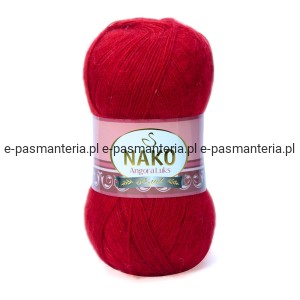 Włóczka NAKO ANGORA LUKS 100g kolor: 1175 / czerwień