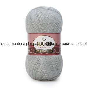 Włóczka NAKO ANGORA LUKS 100g kolor: 195/szary melanż