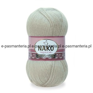 Włóczka NAKO ANGORA LUKS 100g kolor: 11031/ szary beż