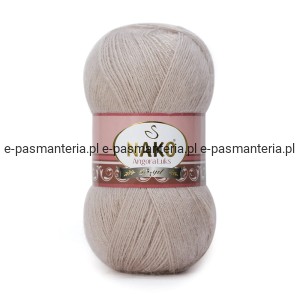 Włóczka NAKO ANGORA LUKS 100g kolor: 3079/różowawy szary