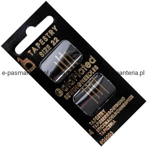 igły do haftu pozłacane PONY 22 bez czubka 06003 .