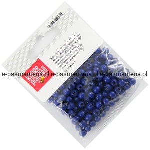 korale drewniane fi 6mm 125szt granatowe KNORR 216010638