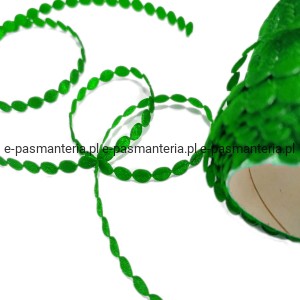 Koronka kółka kol. zielony 0,5cm .