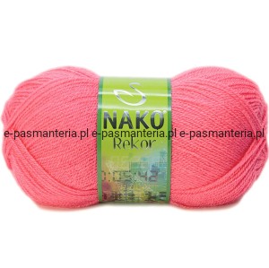 Włóczka Nako Rekor kol. 236 intensywny różowy