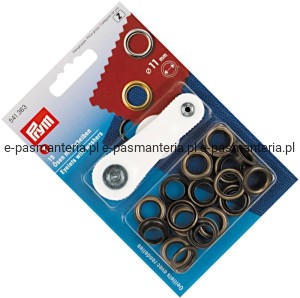 oczka do tkanin,jeansu fi 11mm oksyda 15szt PRYM 541363 .