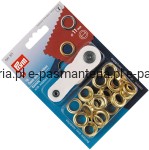 oczka do tkanin,jeansu fi 11mm złote 15szt  PRYM 541371 .