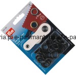 oczka do tkanin,jeansu fi 11mm czarne 15szt  PRYM 541381 .