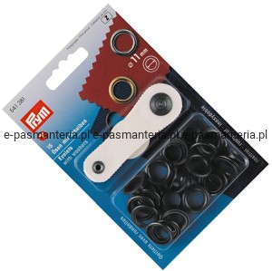 oczka do tkanin,jeansu fi 11mm czarne 15szt  PRYM 541381 .