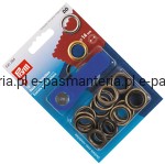 oczka do tkanin,jeansu fi 14mm stary mosiądz 10szt PRYM 541364 .