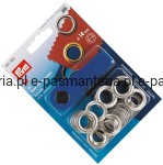 oczka do tkanin,jeansu fi 14mm srebrne PRYM 541383 .