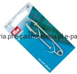 agrafka dekoracyjna  srebrna 7,8cm PRYM 081605