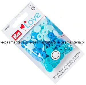 napy plastikowe COLOR SNAPS  fi 12,4mm PRYM 393000