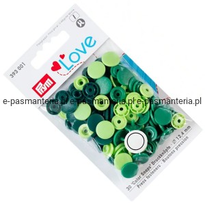 napy plastikowe COLOR SNAPS  fi 12,4mm PRYM 393001 .