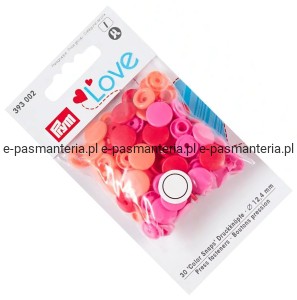 napy plastikowe COLOR SNAPS  fi 12,4mm PRYM 393002 .