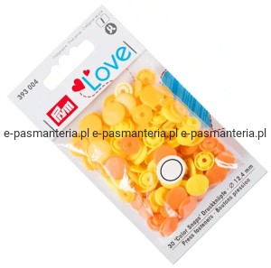 napy plastikowe COLOR SNAPS  fi 12,4mm PRYM 393004 .