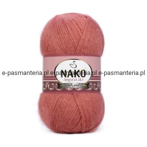Włóczka NAKO ANGORA LUKS 100g kolor: 2574 ciemny róż