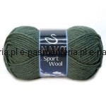 włóczka SPORT WOOL kolor: 1631 / leśny zielony