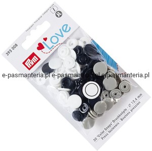 napy plastikowe COLOR SNAPS  fi 12,4mm PRYM 393008