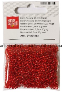 koraliki szklane 2,5mm kol wiśniowy 20g 216106153