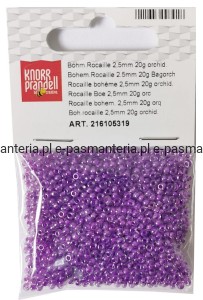 koraliki szklane 2,5mm kol orchidea 20g 216105319